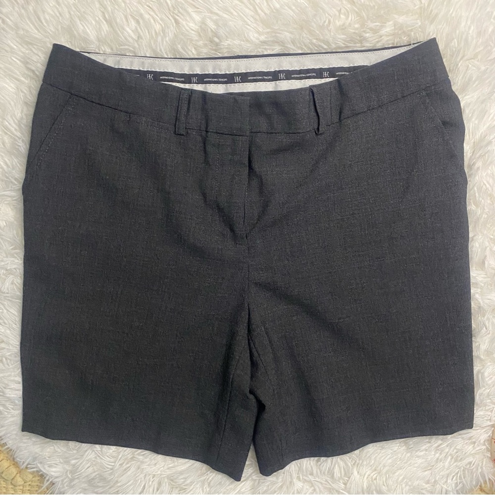INC International Concepts Charcoal Women's Shorts